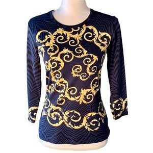 J.McLaughlin size XS vibrant top with long sleeves